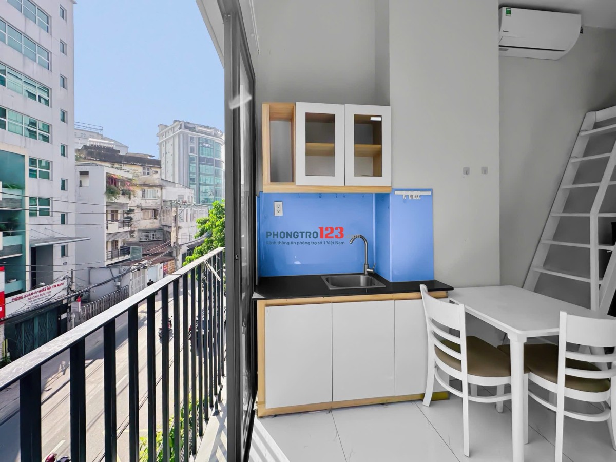 PHÒNG ĐẸP TRẦN HUY LIỆU – SÁT VÁCH QUẬN 3 & QUẬN 1, DỌN VÀO Ở NGAY CÓ GÁC CHỈ 6TR FULL NỘI THẤT