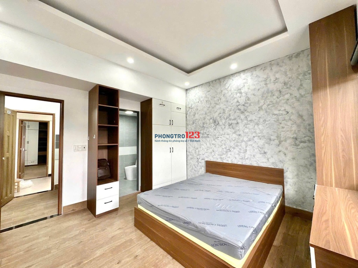 CHO THUÊ 1 PHÒNG NGỦ 40M² BAN CÔNG THOÁNG GIÁP Q1 – TRẦN QUANG DIỆU, PHÚ NHUẬN