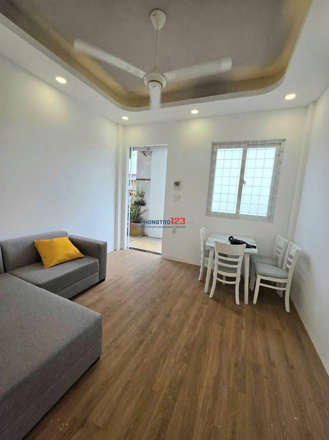 Chung cư Hoàng Sa-Q.3 thang bộ lầu 2, đầy đủ nội thất 1PN, GIÁ 8 TR/TH
