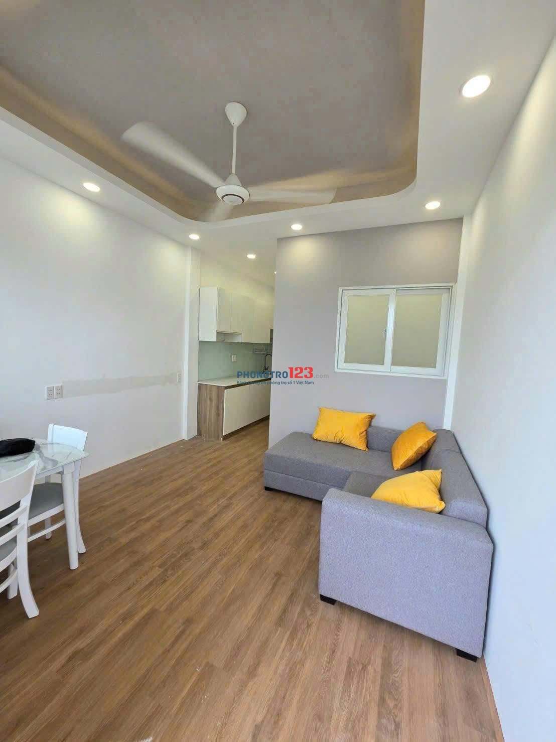 Chung cư Hoàng Sa-Q.3 thang bộ lầu 2, đầy đủ nội thất 1PN, GIÁ 8 TR/TH