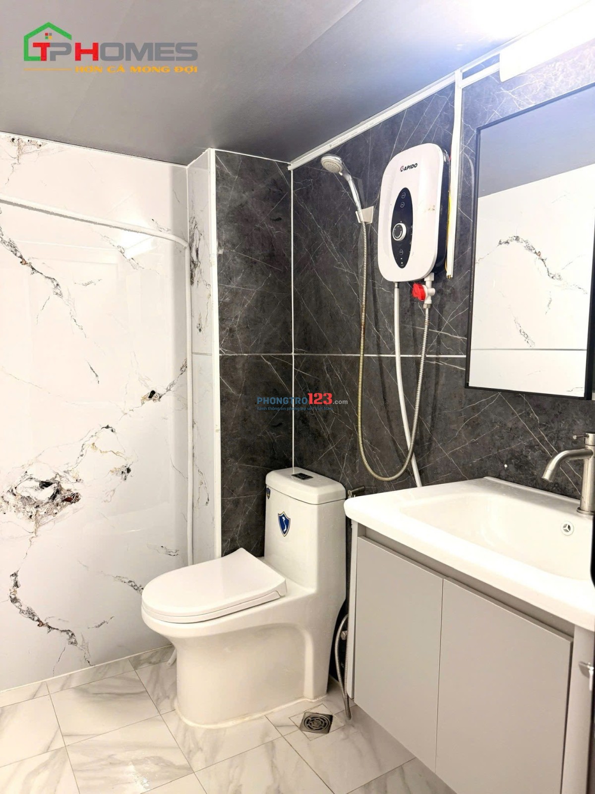 Phòng có gác, siêu thoáng Phú Nhuận gần khu Phan Xích Long, máy giặt riêng tiện đi quận 1 Bình Thạnh