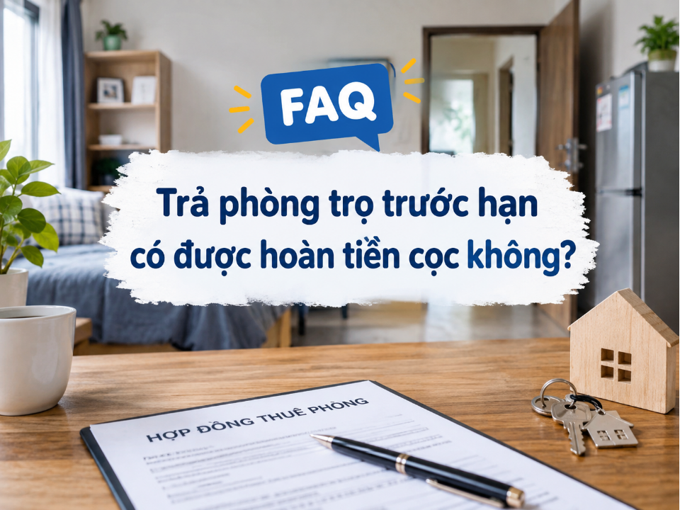 Trả phòng trọ trước hạn có nhận lại tiền cọc được không?