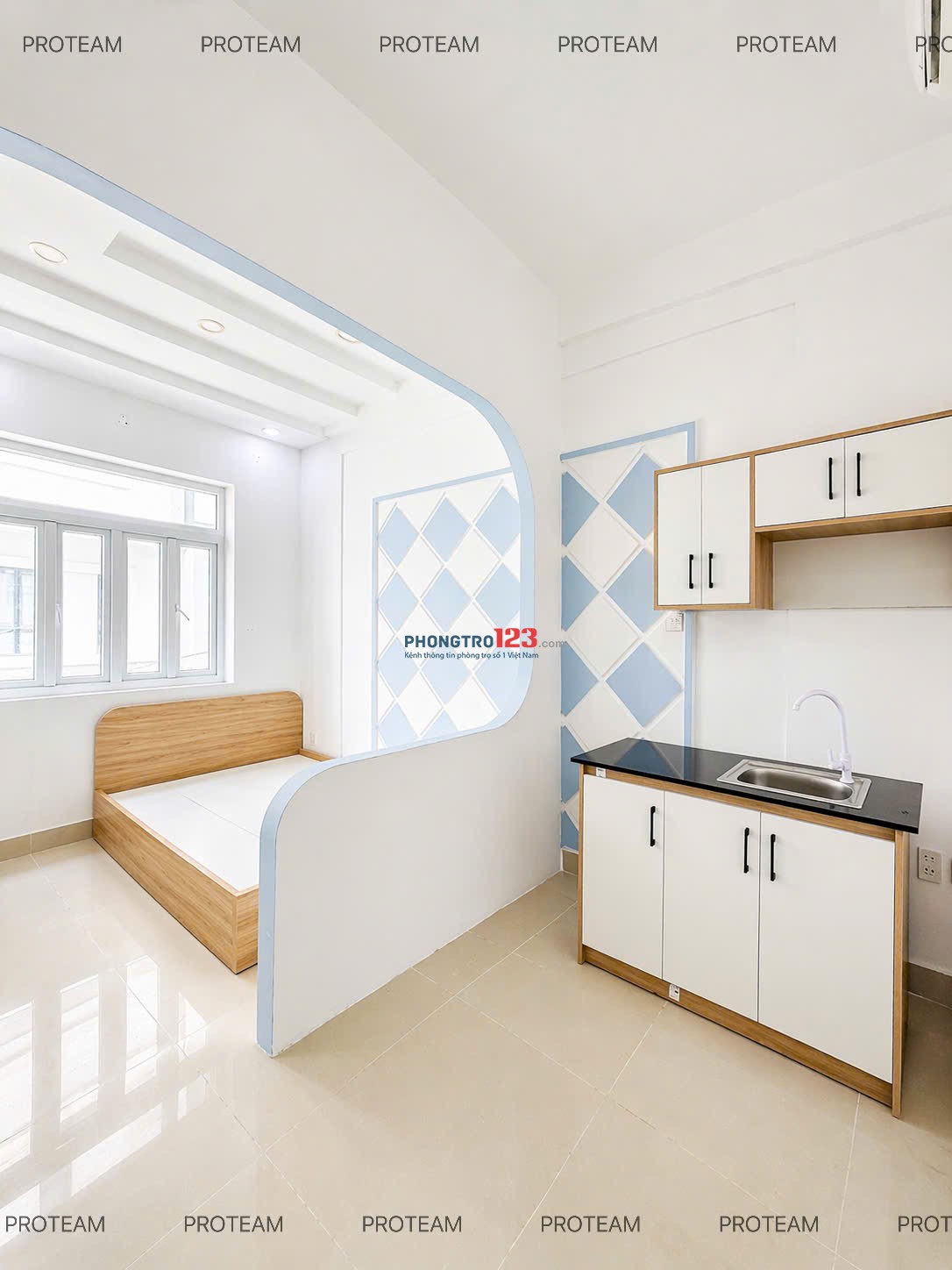 Cho thuê phòng tách bếp, cửa sổ trời – Xô Viết Nghệ Tĩnh, Bình Thạnh gần Hàng Xanh, FTU2, UEF, UTH