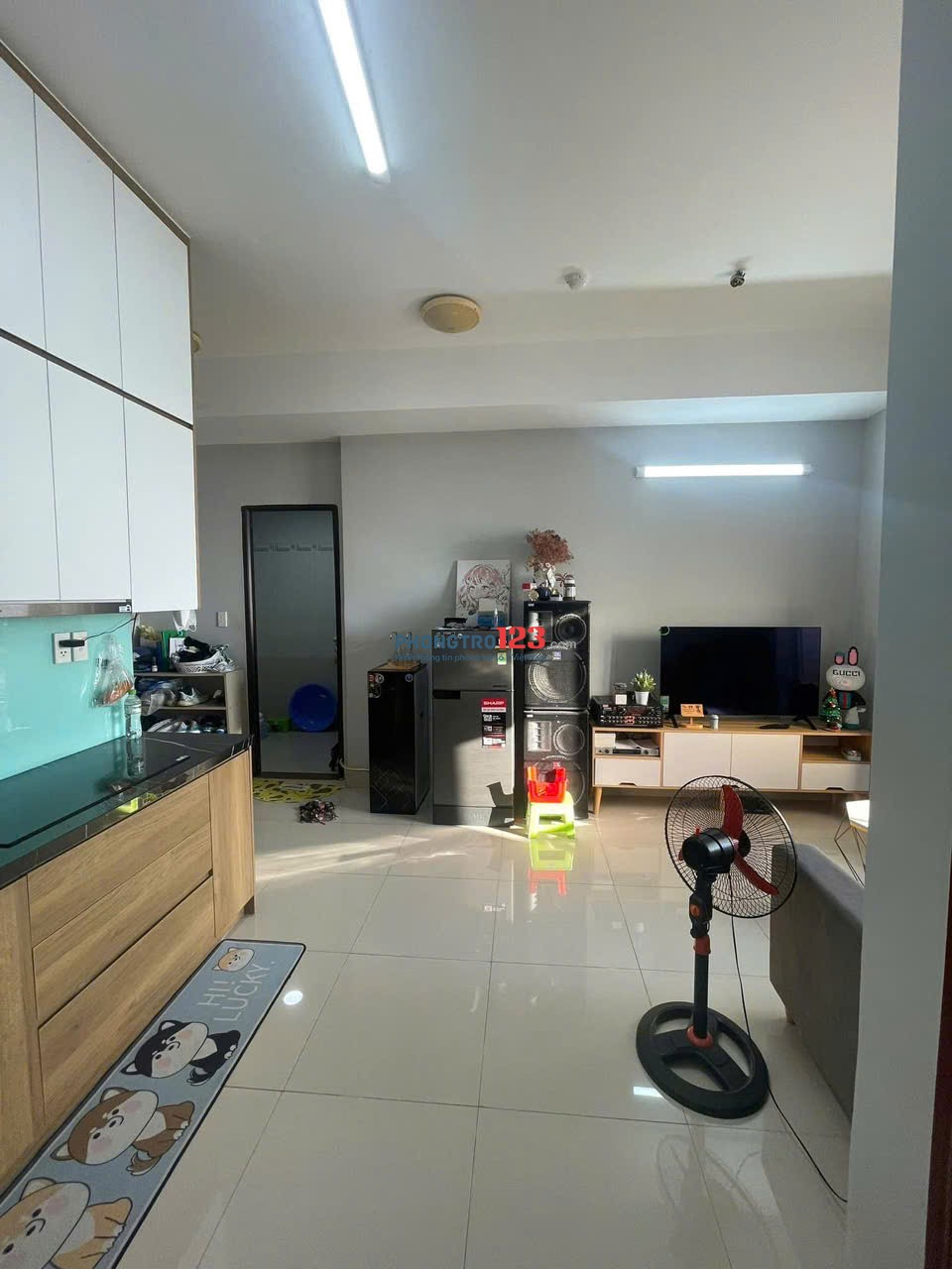Chung cư Tô Ký, Quận 12: 65m2, 2p ngủ, nhà trống, 6triệu