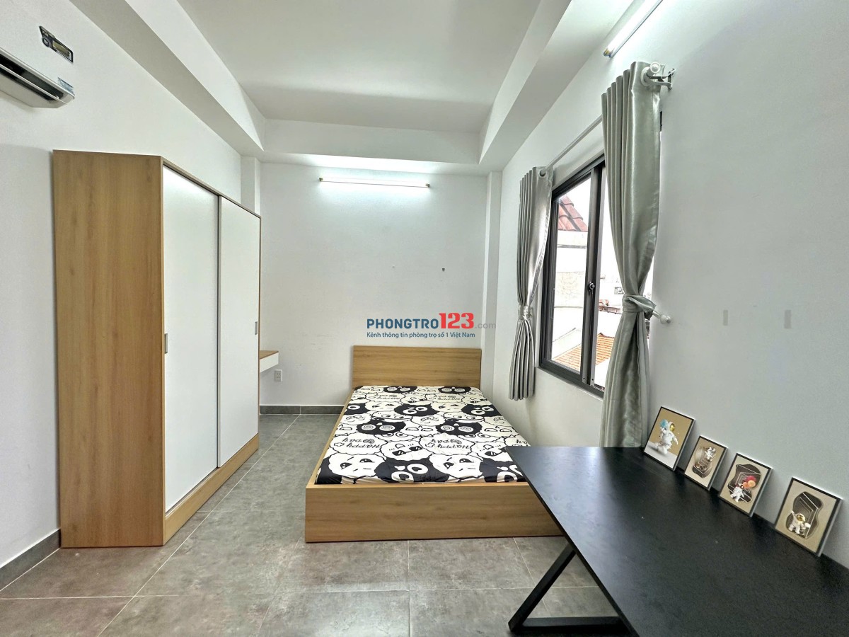 CHO THUÊ PHÒNG CÓ CỬA SỔ LỚN FULL NỘI THẤT NGUYỄN XÍ BÌNH THẠNH, GẦN PHẠM VĂN ĐỒNG TIỆN ĐI Q1