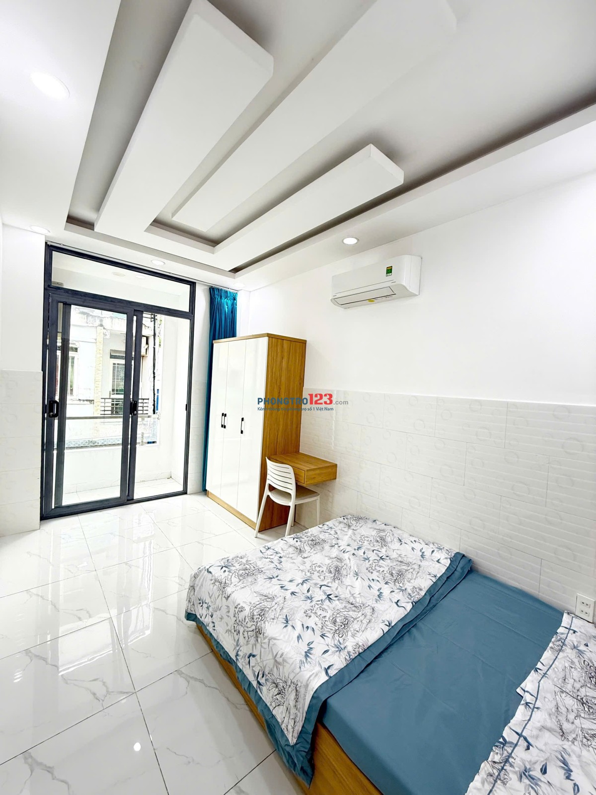 CĂN HỘ 1 PHÒNG NGỦ, TÁCH BẾP, BAN CÔNG SIÊU THOÁNG, FULL NỘI THẤT TẠI VŨ TÙNG, BÌNH THẠNH, SÁT CHỢ B