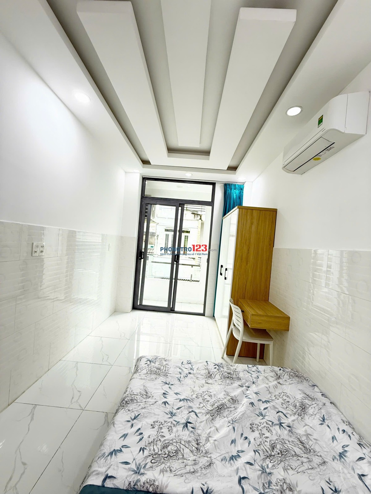 CĂN HỘ 1 PHÒNG NGỦ, TÁCH BẾP, BAN CÔNG SIÊU THOÁNG, FULL NỘI THẤT TẠI VŨ TÙNG, BÌNH THẠNH, SÁT CHỢ B