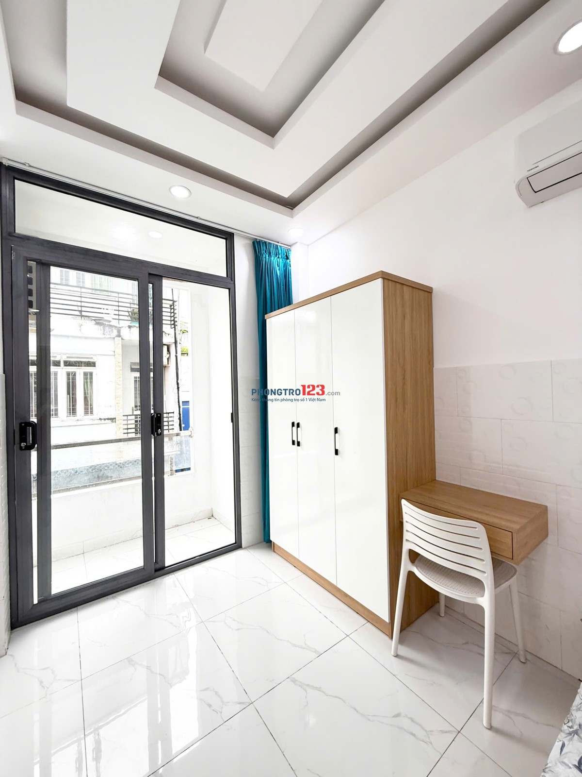 CĂN HỘ 1 PHÒNG NGỦ, TÁCH BẾP, BAN CÔNG SIÊU THOÁNG, FULL NỘI THẤT TẠI VŨ TÙNG, BÌNH THẠNH, SÁT CHỢ B