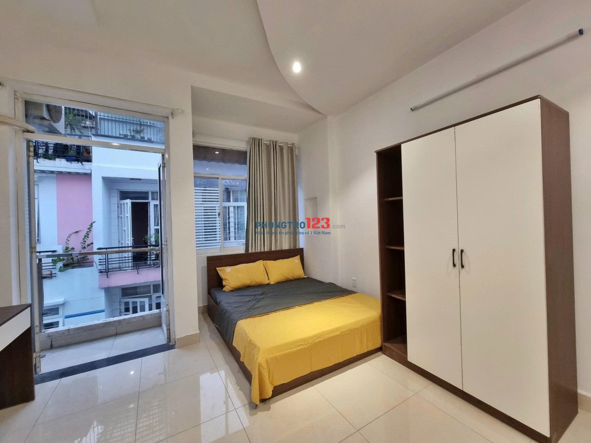 Cho thuê căn hộ rộng, ban công thoáng, máy giặt riêng – Nơ Trang Long, Bình Thạnh gần Bà Chiểu, Q1