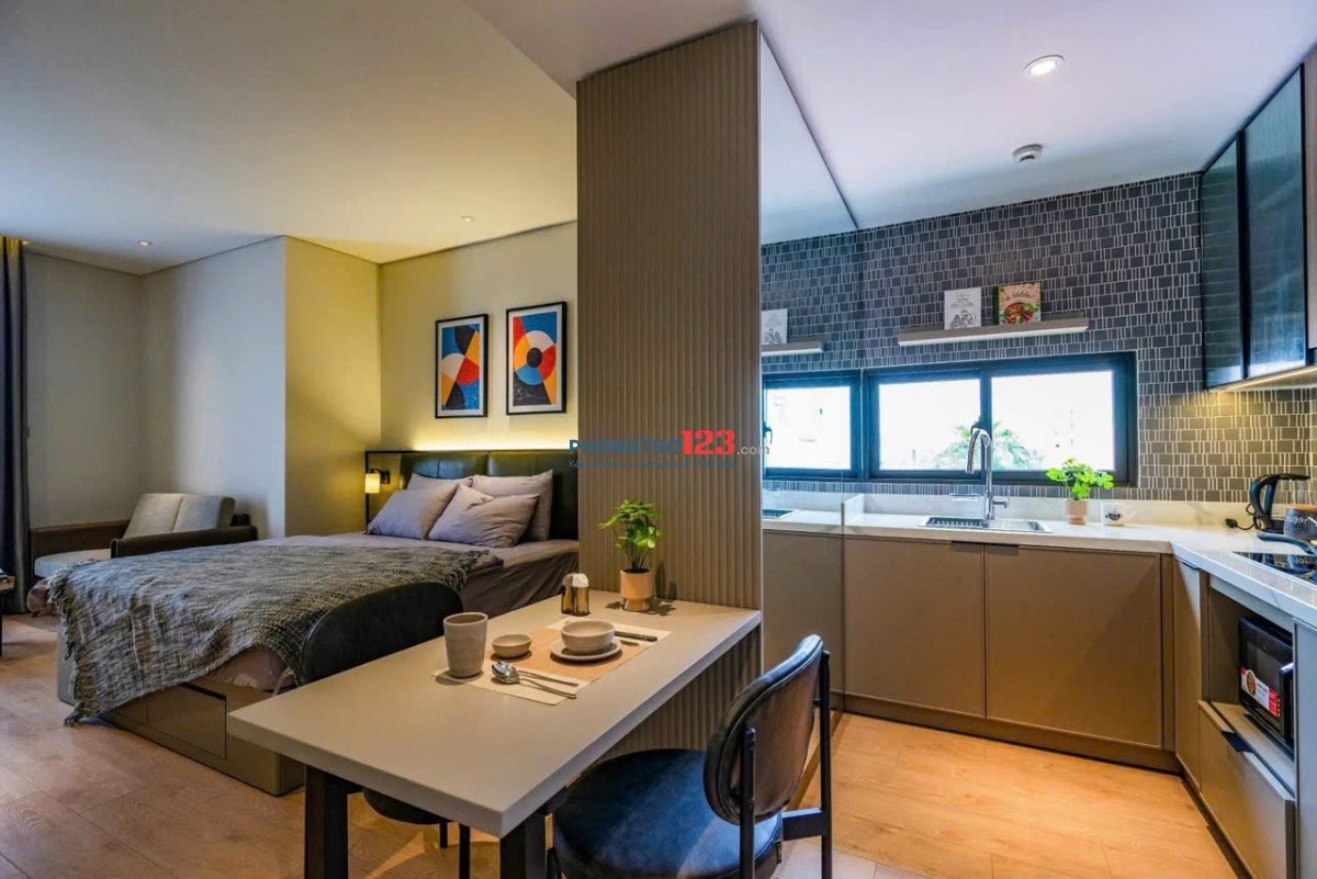 CHO THUÊ CĂN HỘ 1PN BAN CÔNG FULL NỘI THẤT PHẠM NGŨ LÃO, Q1