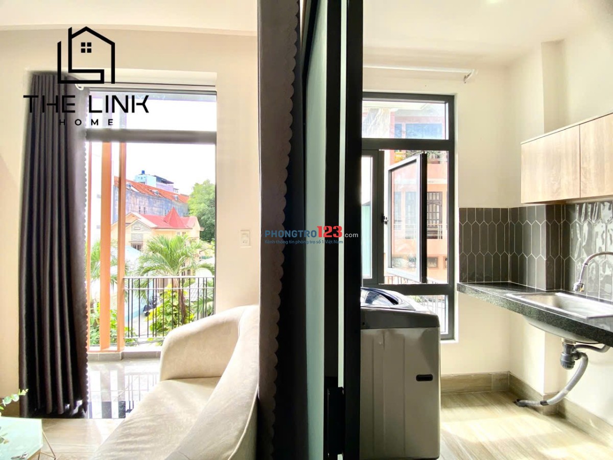 CĂN HỘ 1PN 45M² BAN CÔNG LỚN, MÁY GIẶT RIÊNG – UNG VĂN KHIÊM, BÌNH THẠNH, GIÁP QUẬN 1