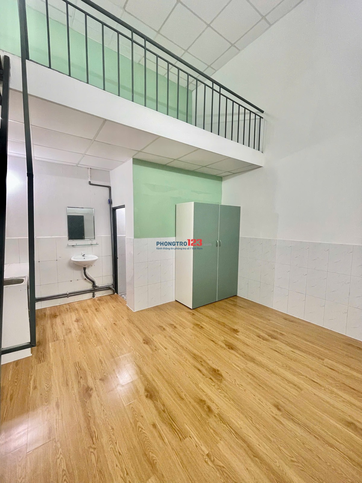 Phòng trọ DUPLEX Gác Cao 2m Sẵn máy lạnh