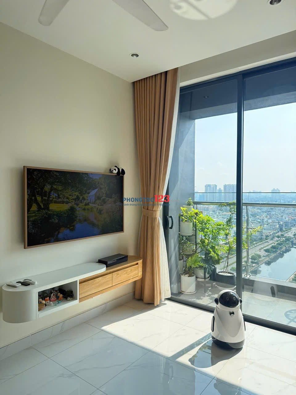 CC Happy One Thạnh lộc. Q12 . DT 65m2 2PN Full NT . Giá 9.5Tr