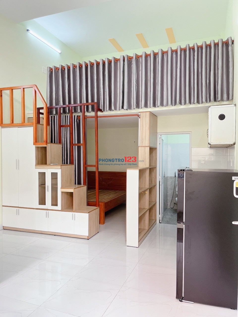 PHÒNG TRỌ RỘNG ĐỦ NỘI THẤT CHO THUÊ Q9