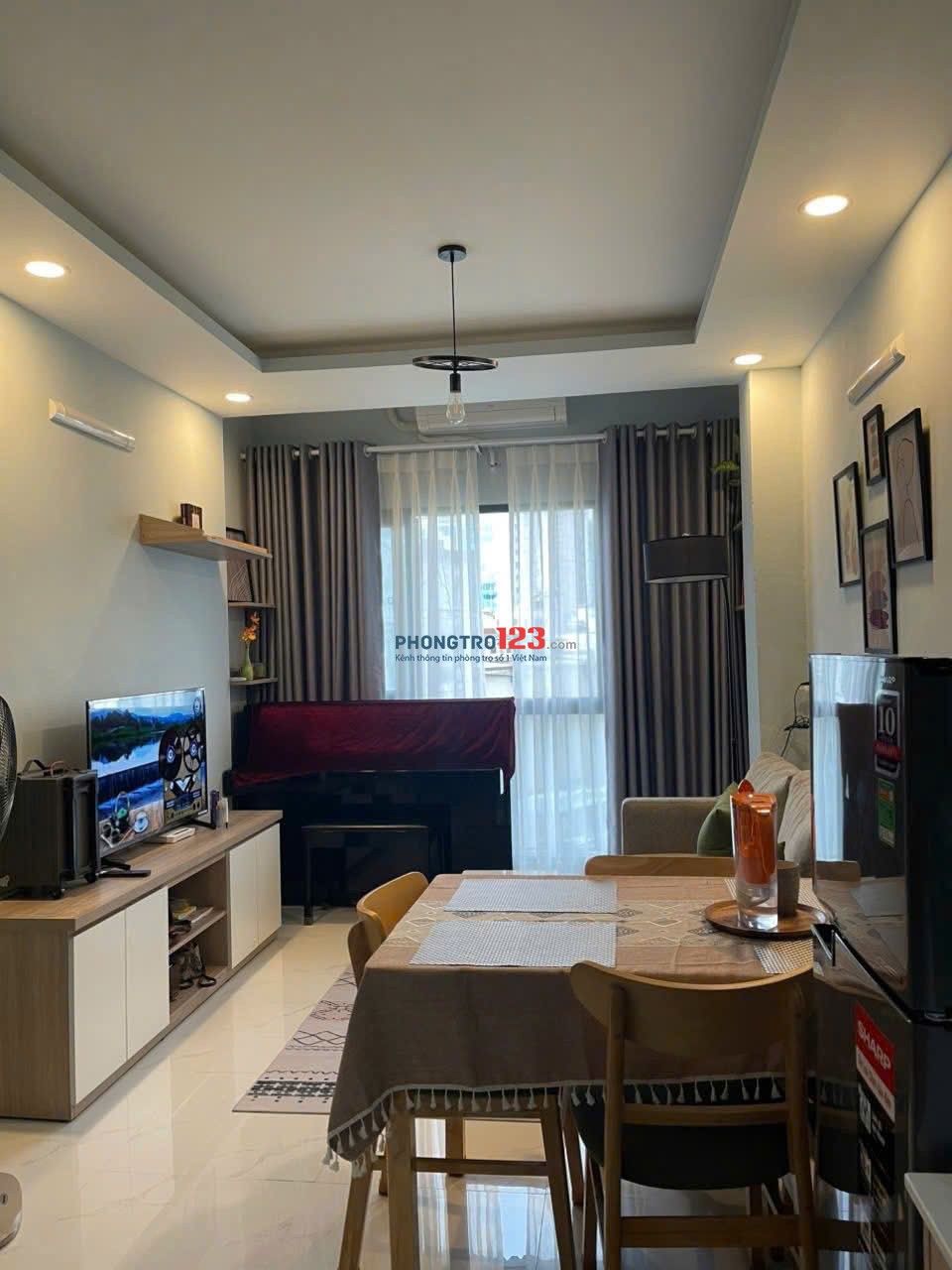 Chung cư Saigonres, Nguyễn Xí, BT: 2p ngủ, 65m2, 2p ngủ, NTCB, 11tr