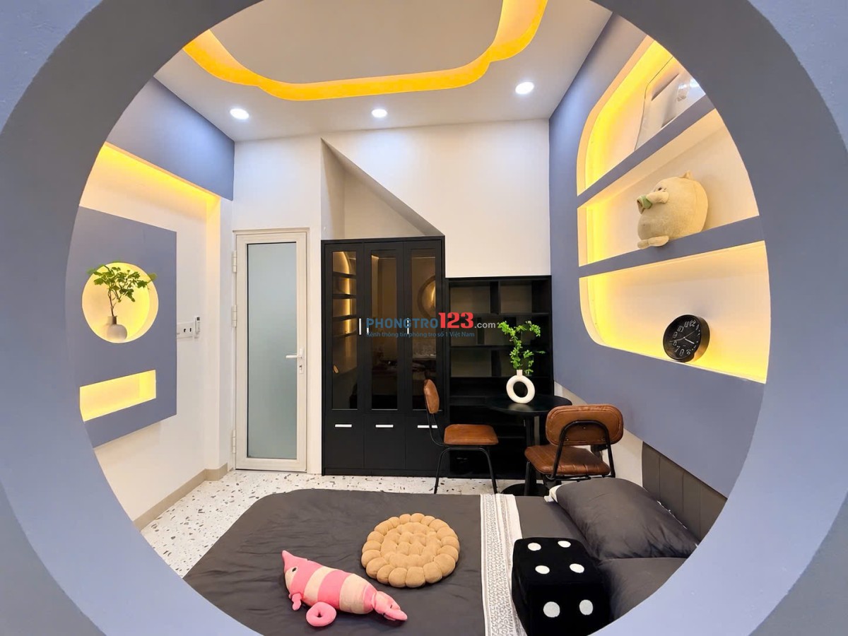 Phòng cho thuê 1PN gần Ngã Tư Bảy Hiền ngay ĐH Văn Hiến chợ Tân Bình đầy đủ tiện nghi