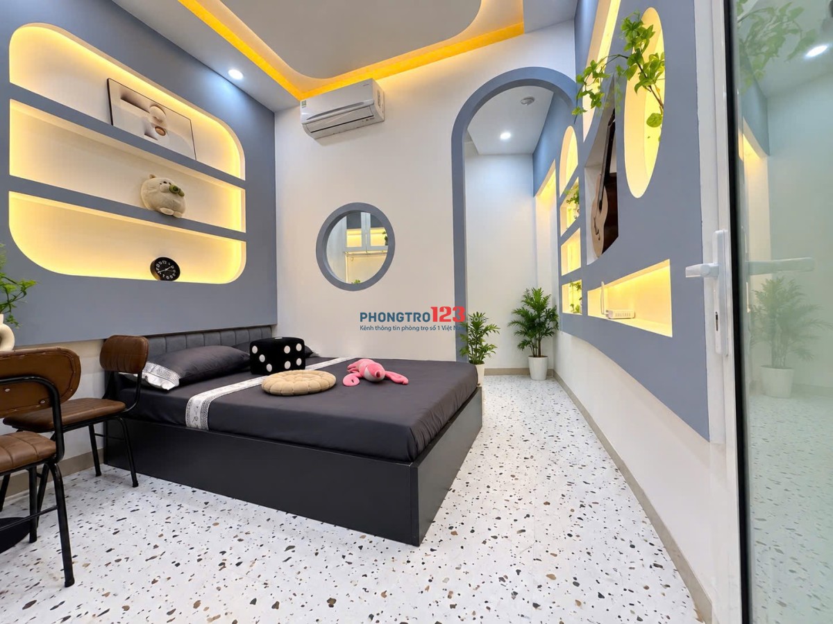 Phòng cho thuê 1PN gần Ngã Tư Bảy Hiền ngay ĐH Văn Hiến chợ Tân Bình đầy đủ tiện nghi