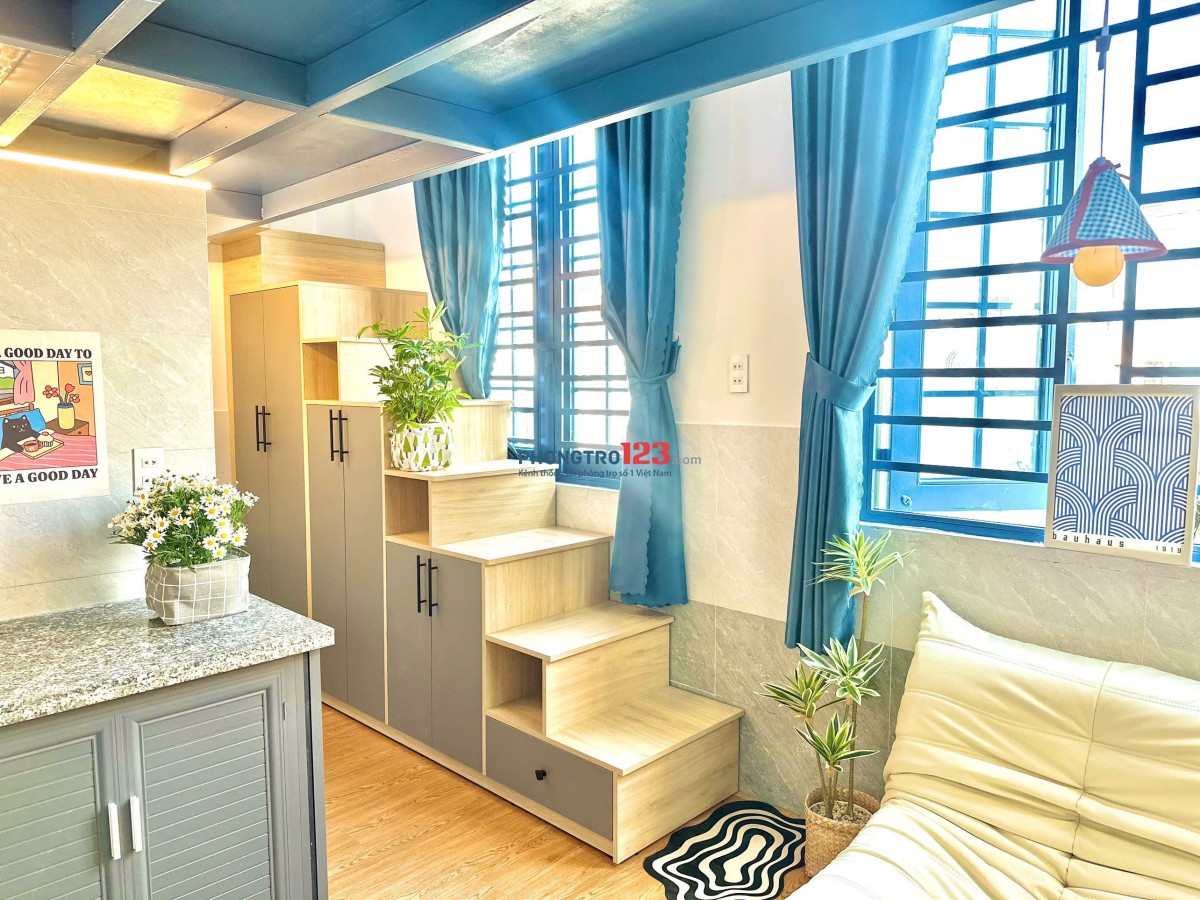 CHO THUÊ CĂN HỘ CÓ GÁC FULL NỘI THẤT, CỬA SỔ THOÁNG – TRẦN BÌNH TRỌNG, BÌNH THẠNH GẦN QUẬN 1