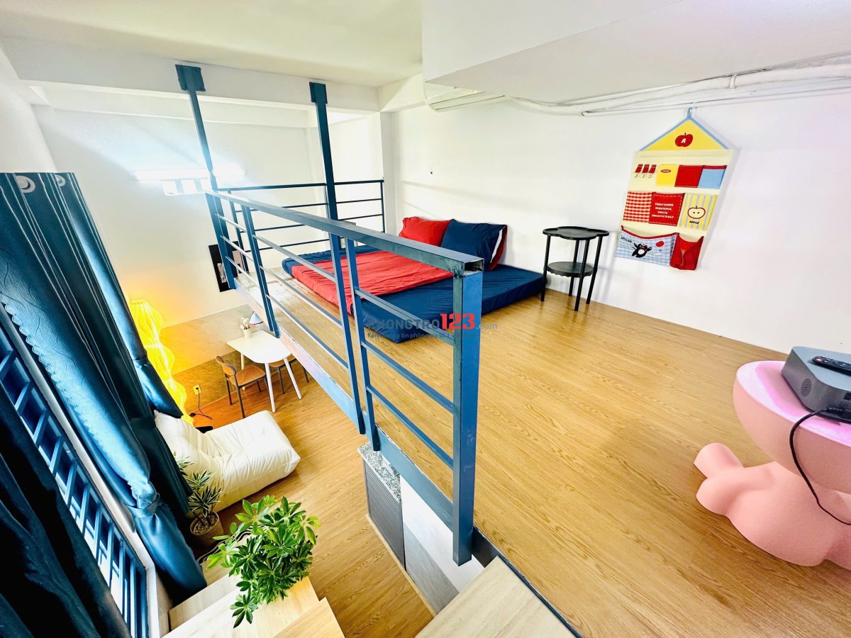 CHO THUÊ CĂN HỘ CÓ GÁC FULL NỘI THẤT, CỬA SỔ THOÁNG – TRẦN BÌNH TRỌNG, BÌNH THẠNH GẦN QUẬN 1