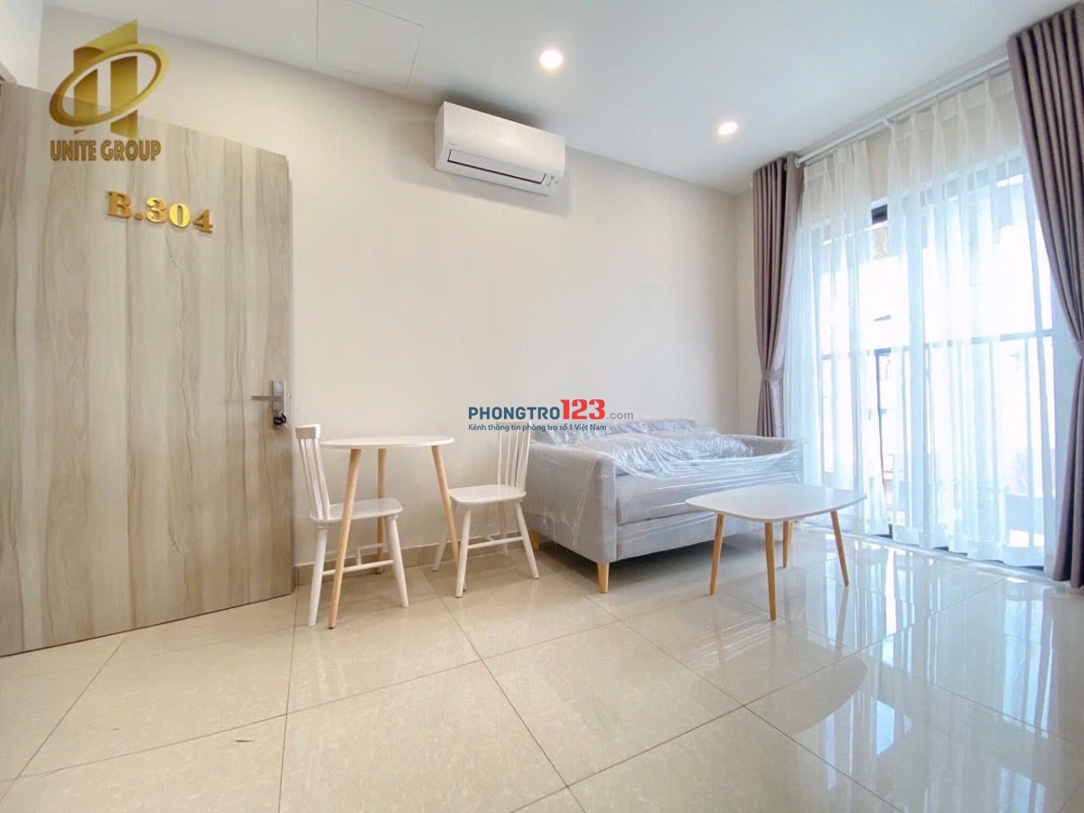 CHO THUÊ CĂN HỘ 1PN- Ban công full nội thất