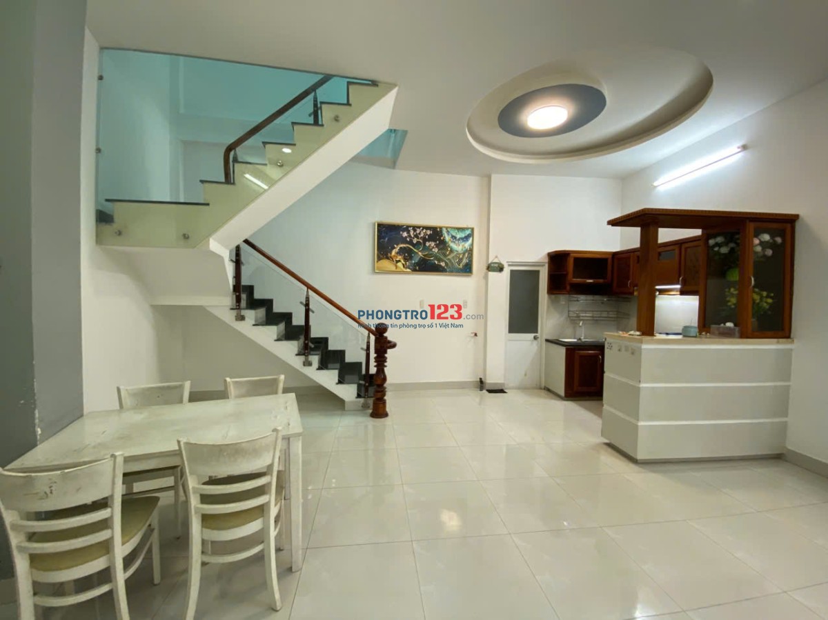 Cho thuê nhà nguyên căn, DTSD 80m2, 1 trệt, 1 lầu, 2PN, 3WC
