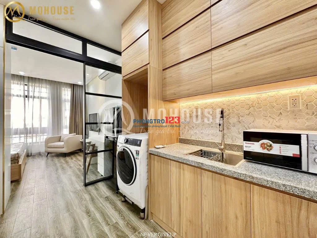 CHO THUÊ CĂN HỘ 45m², CỬA SỔ LỚN , MÁY GIẶT RIÊNG TẠI NGUYỄN CỬA VÂN, BÌNH THẠNH GẦN QUẬN 1