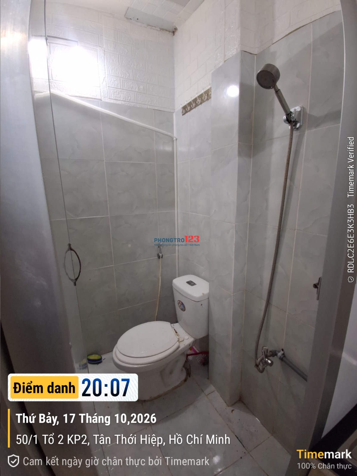 GIÁ THUÊ CHỈ 2.200.000đ/THÁNG PHÒNG CHO THUÊ – GẦN CẦU VƯỢT TÂN THỚI HIỆP Địa chỉ: Đườ