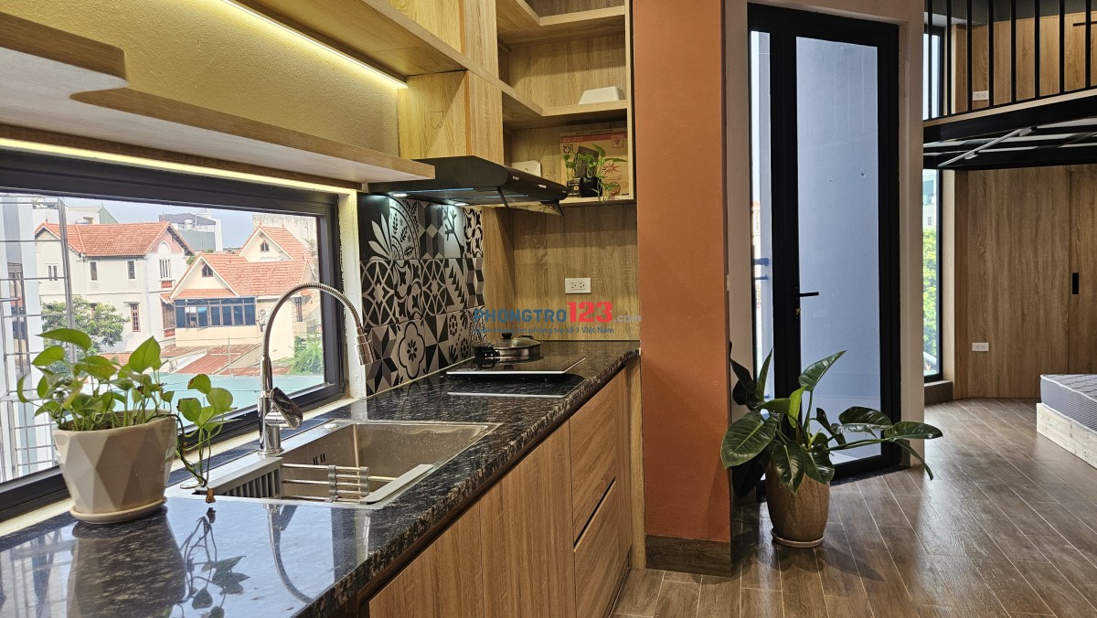 Căn hộ dịch vụ 2 phòng ngủ 48m² mini duplex HUD Vân Canh, Sơn Đồng – máy giặt riêng, chỗ đỗ ô tô