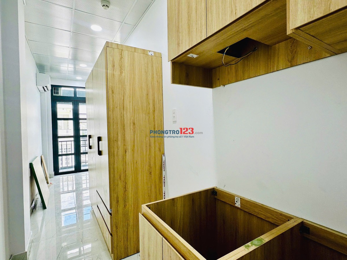 Cho thuê phòng trọ cao cấp Thành Thái Q10 - Căn hộ Studio mới 100%, có ban công lớn, full nội thất