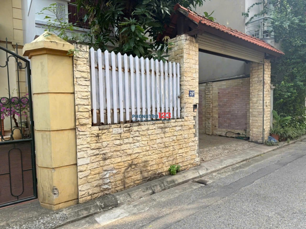 CHO THUÊ BIỆT THỰ 26B NGÕ 293 NGỌC THỤY Ô TÔ TRÁNH–2 MẶT THOÁNG–LÀM VĂN PHÒNG,TRỤ SỞ HOẶC KINH DOANH