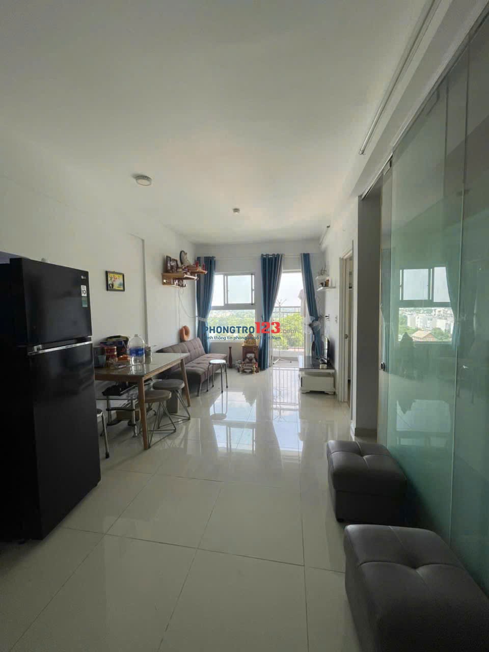Chung cư Hiệp Thành, Lê VĂn Khương, Q12: 66m2, 6,5tr/th, 2pngủ, nội thất