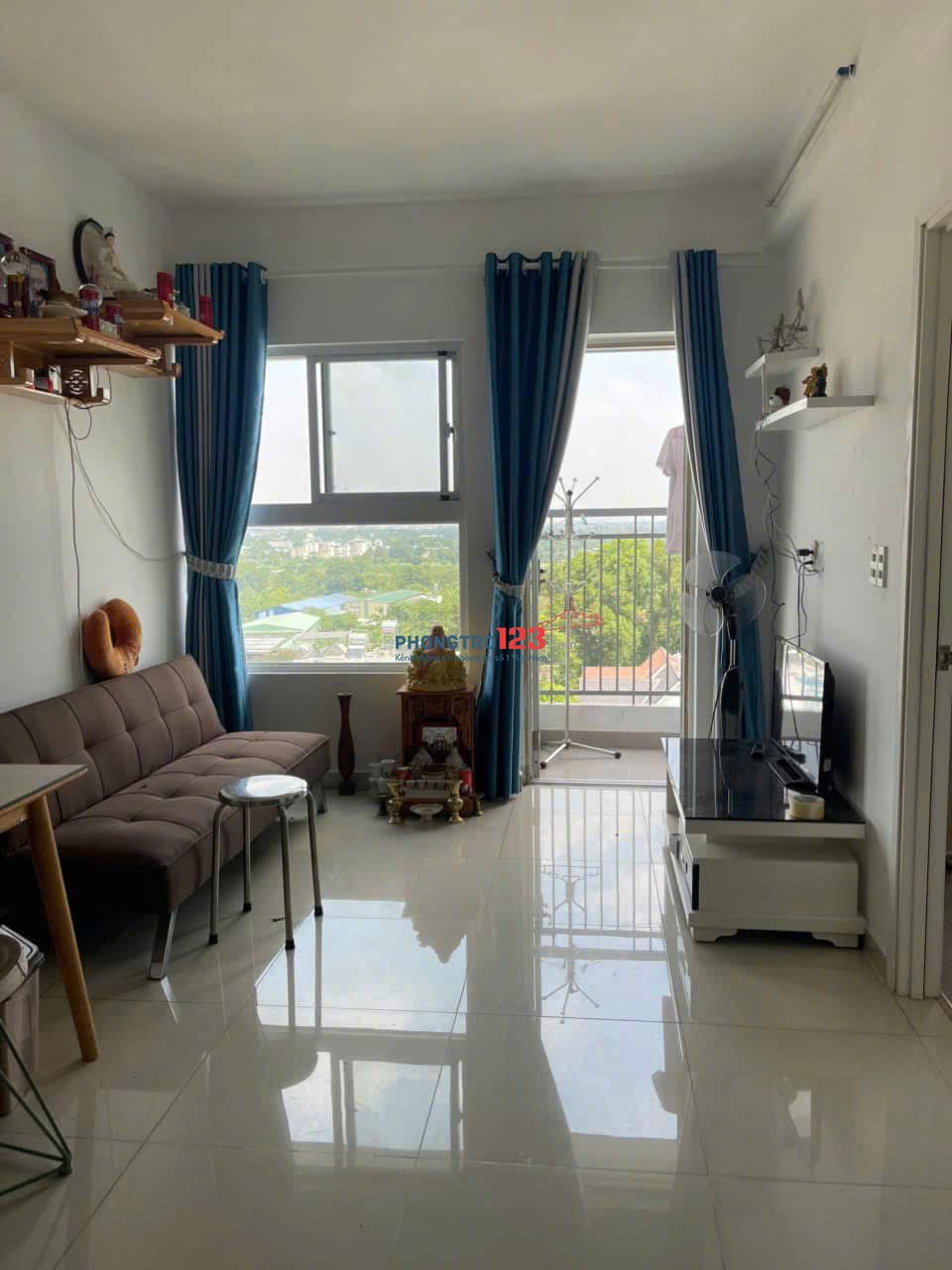 Chung cư Hiệp Thành, Lê VĂn Khương, Q12: 66m2, 6,5tr/th, 2pngủ, nội thất