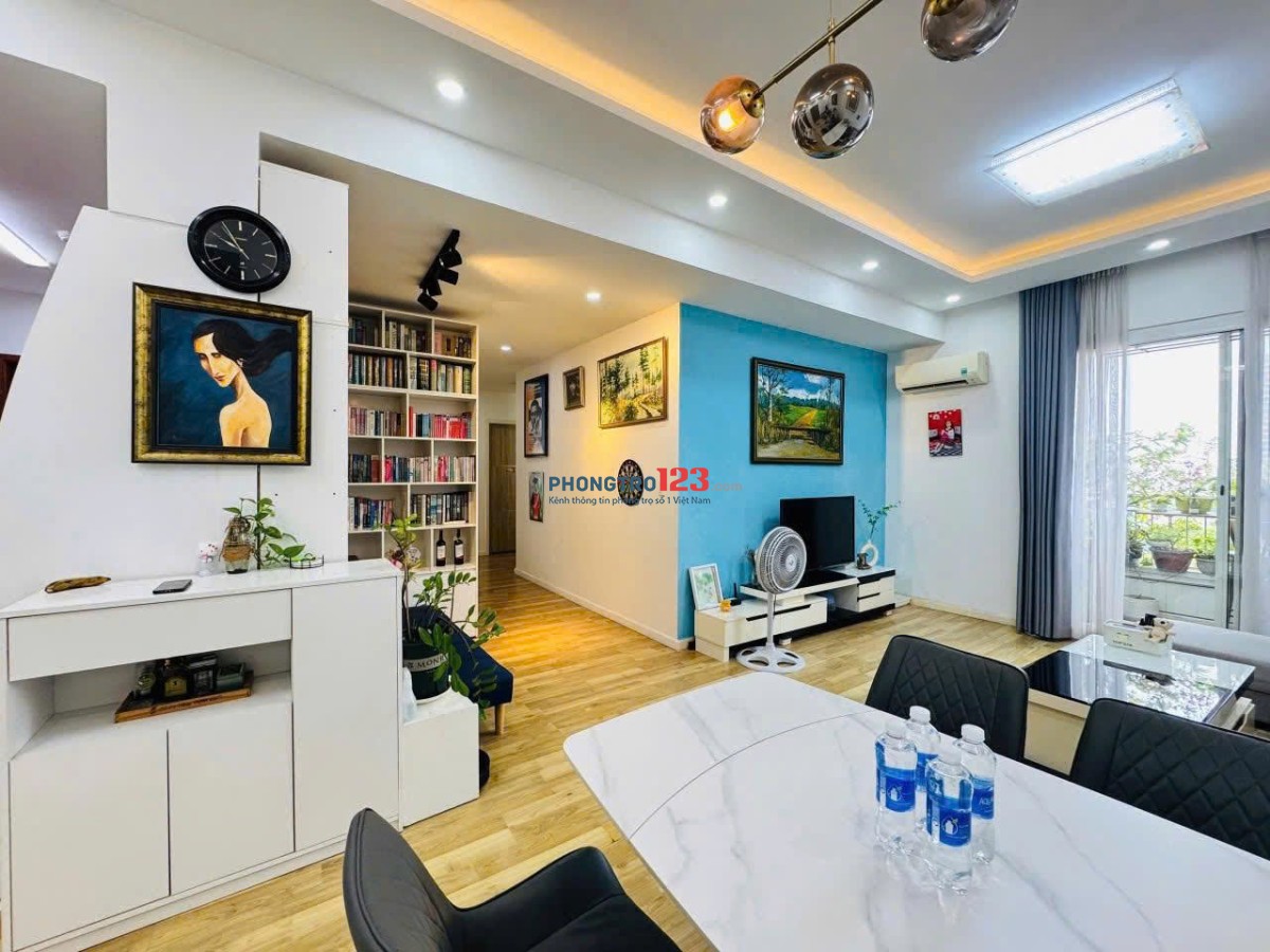 Carillon 1- Căn góc 104m2, 2 ban công, 3PN Sẵn nội thất giá 16.5 tr/th