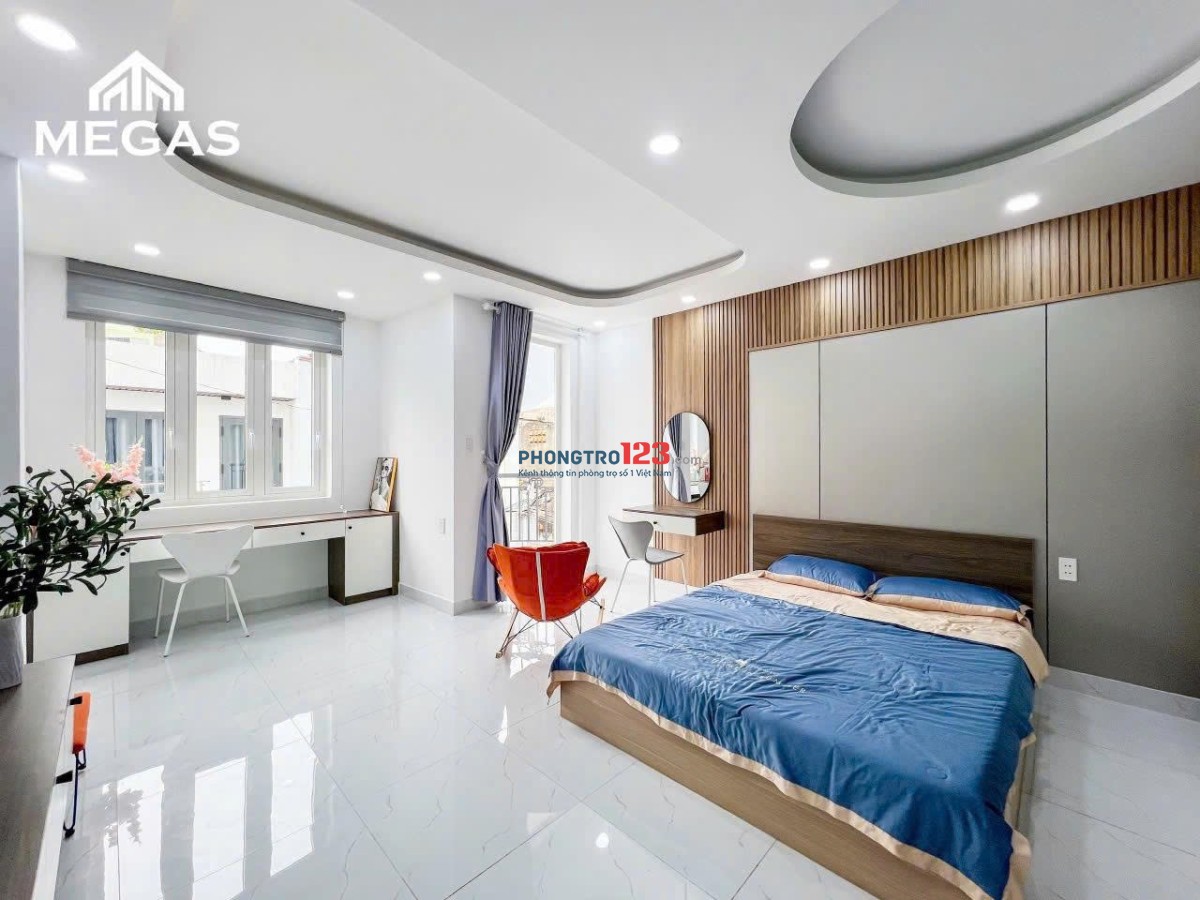 PHÒNG MỚI SIÊU RỘNG 45m2 BAN CÔNG THOÁNG KẾ BỜ KÈ GIÁP QUẬN 1,3 - PHAN XÍCH LONG, PHÚ NHUẬN