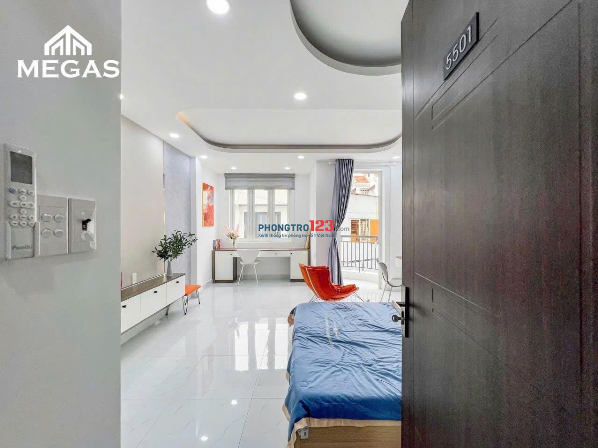 PHÒNG MỚI SIÊU RỘNG 45m2 BAN CÔNG THOÁNG KẾ BỜ KÈ GIÁP QUẬN 1,3 - PHAN XÍCH LONG, PHÚ NHUẬN