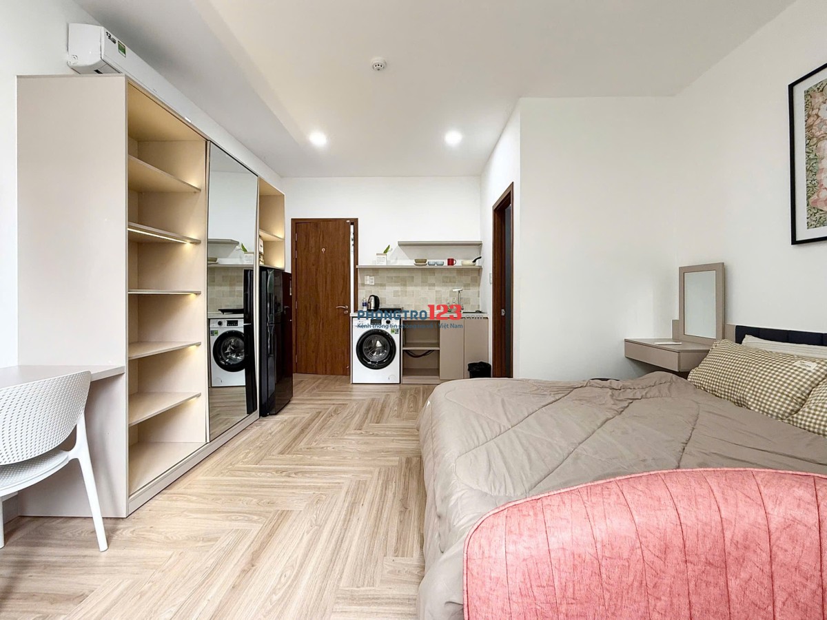 Cho thuê căn hộ dịch vụ full nội thất có bancol gần sân bay bệnh viện Tâm Anh
