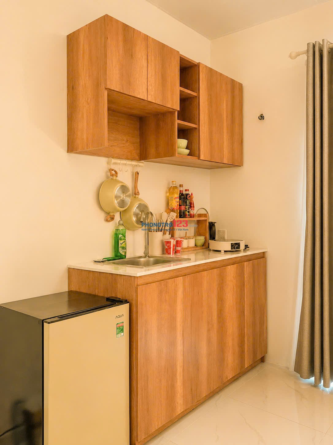 Cho thuê phòng studio xinh, ban công thoáng, full nội thất – Phan Xích Long, Phú Nhuận gần Q1, Q3