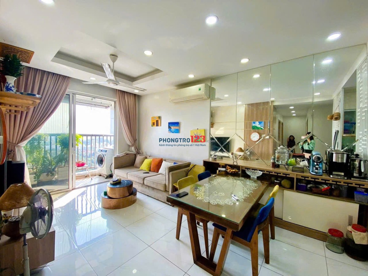 Chung cư Mỹ Vinh căn 95m2, 3p ngủ, Nội thất, 17tr/tháng