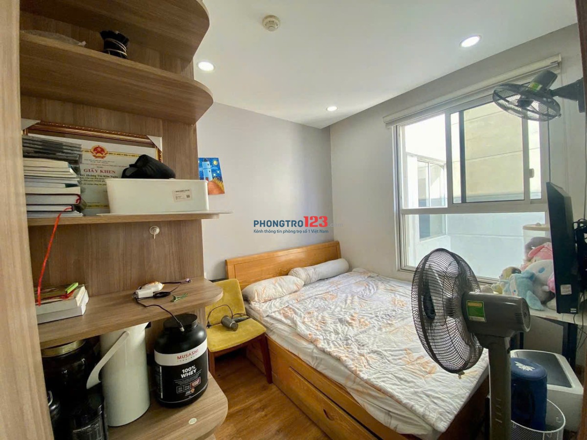 Chung cư Mỹ Vinh căn 95m2, 3p ngủ, Nội thất, 17tr/tháng