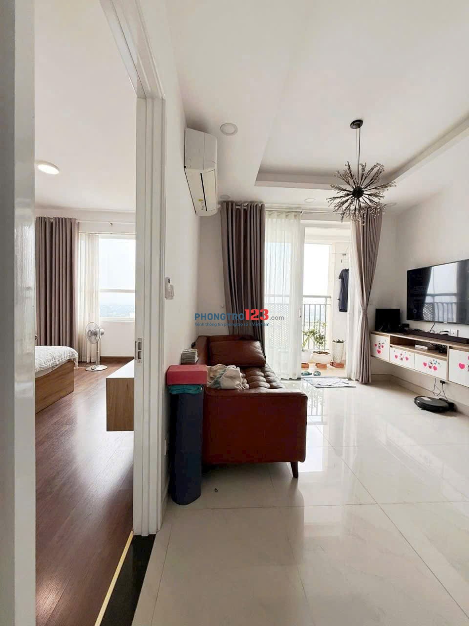 Căn góc Idico Tân Phú 2p ngủ, NTCC, giá 9tr/tháng
