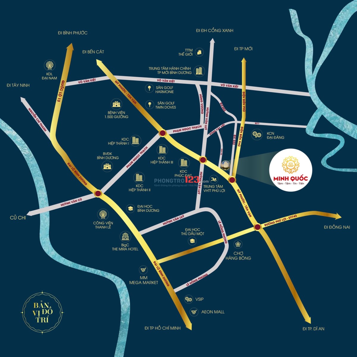  CHO THUÊ 6 CĂN HỘ 2PN – MINH QUỐC PLAZA | TP. THỦ DẦU MỘT
