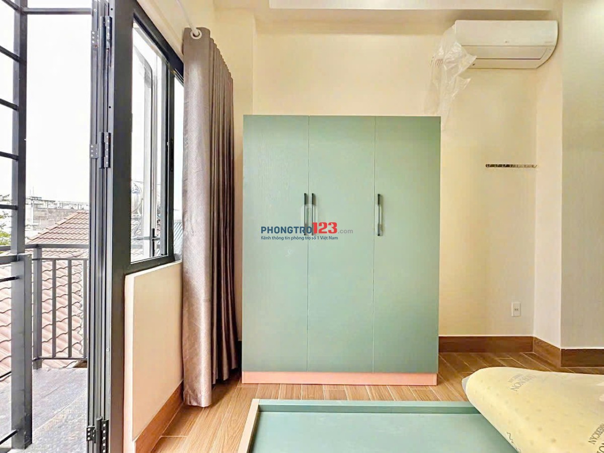CHO THUÊ CĂN HỘ 1PN TÁCH BẾP, BAN CÔNG RIÊNG THOÁNG SÁNG – TRẦN BÌNH TRỌNG, BÌNH THẠNH | GẦN CHỢ BÀ