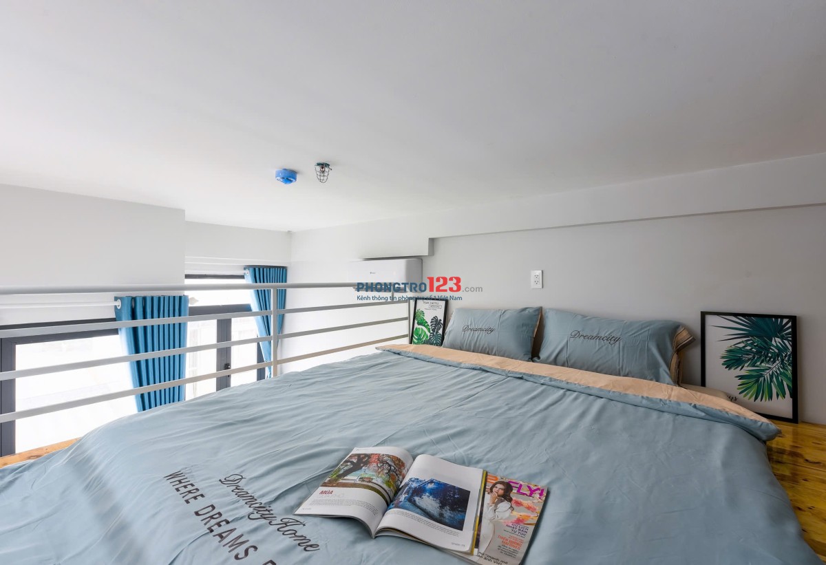 CHO THUÊ CĂN HỘ CÓ GÁC, BAN CÔNG VIEW THOÁNG – NƠ TRANG LONG, BÌNH THẠNH | GẦN VLU, HUTECH, LANDMAR