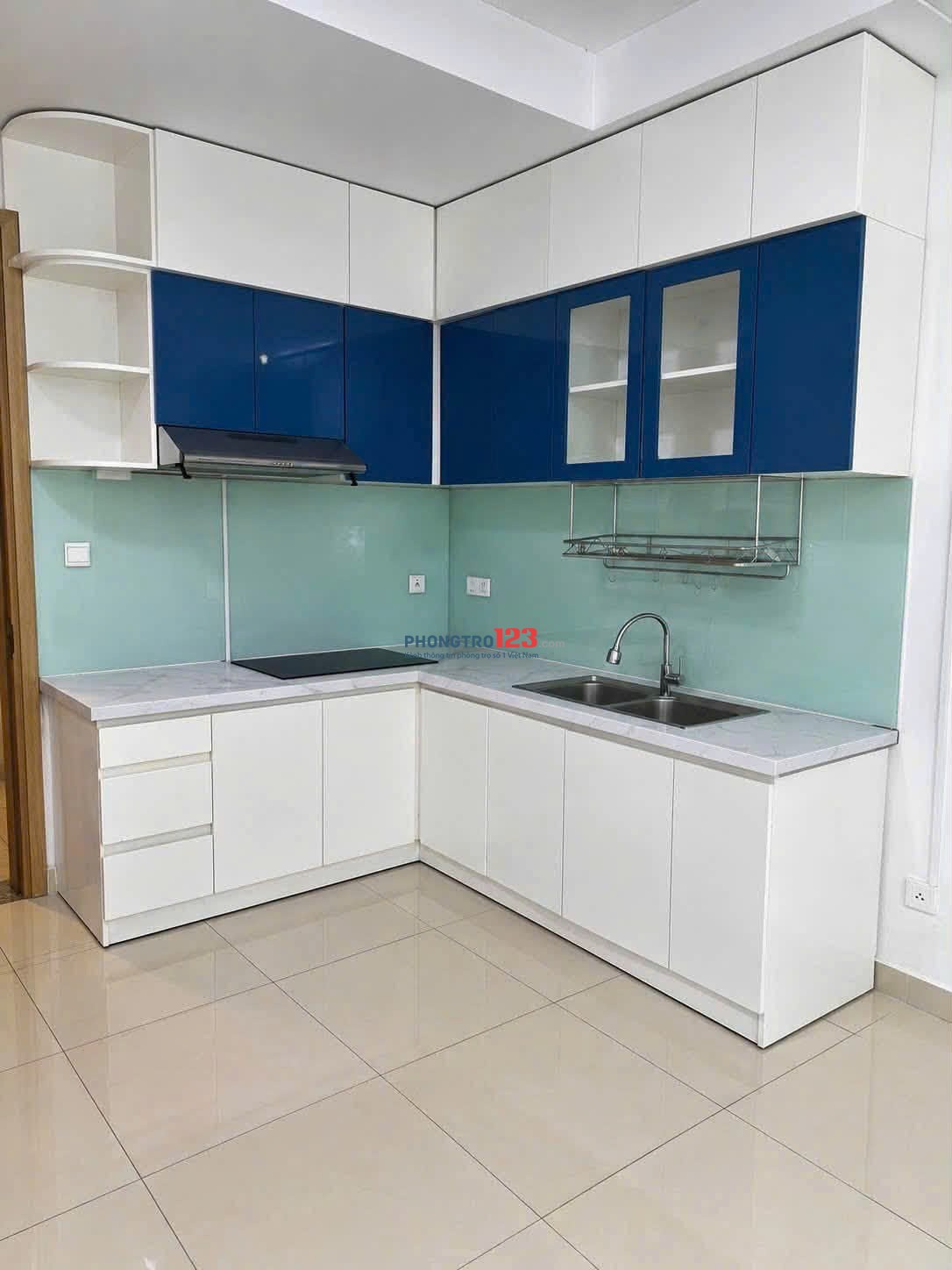 Sacomreal-584, Lũy Bán Bích 72m2, ko nội thất, 2PN, giá 9tr/th