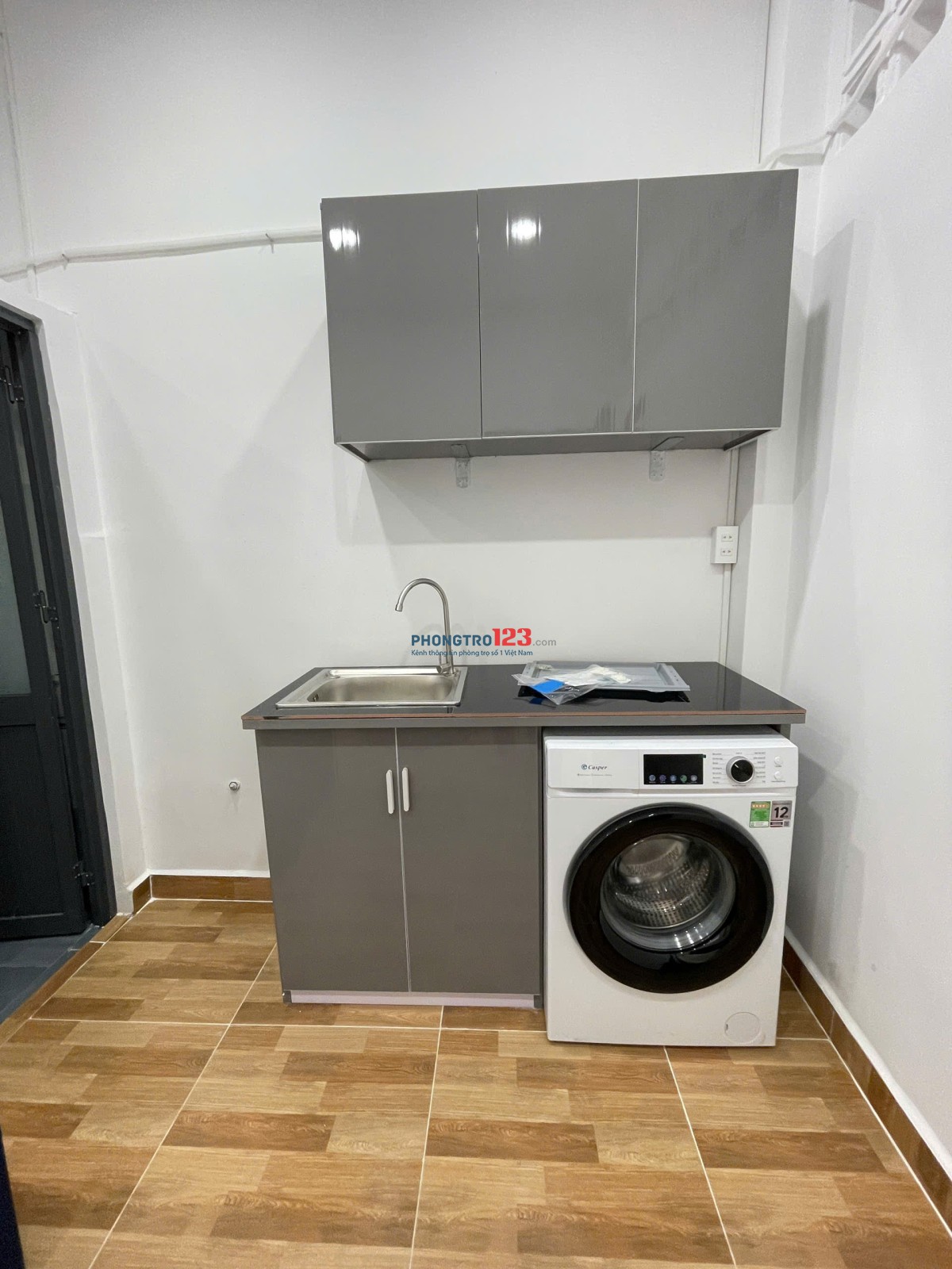 Phòng trọ 35m2 full nội thất 2 phòng ng- Có sân riêng tầng trệt - đường Tân Kỳ Tân Quý gần Aeon Mall