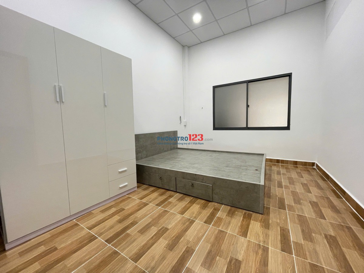 Phòng trọ 35m2 full nội thất 2 phòng ng- Có sân riêng tầng trệt - đường Tân Kỳ Tân Quý gần Aeon Mall