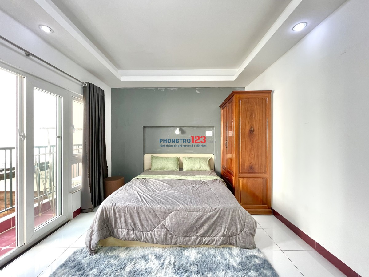 Căn Hộ Ban Công 2 Phòng Ngủ Riêng Nhà Thờ Ba Chuông,Chợ Phạm Văn Hai