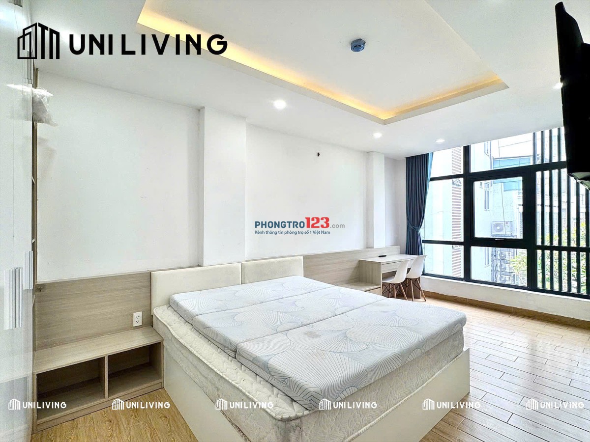 Cho thuê phòng rộng rãi, cửa sổ lớn thoáng, có TV – Phan Đăng Lưu, Phú Nhuận gần Q1, Q3, sân bay