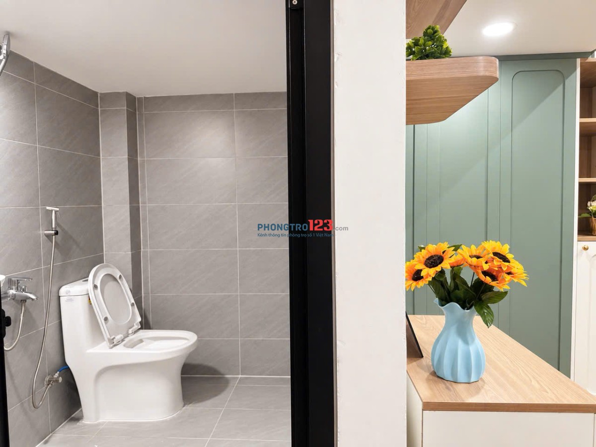 Cho thuê căn hộ mới có gác - máy giặt riêng - full nội thất - giáp Quận 1 - Nguyễn Thượng Hiền -