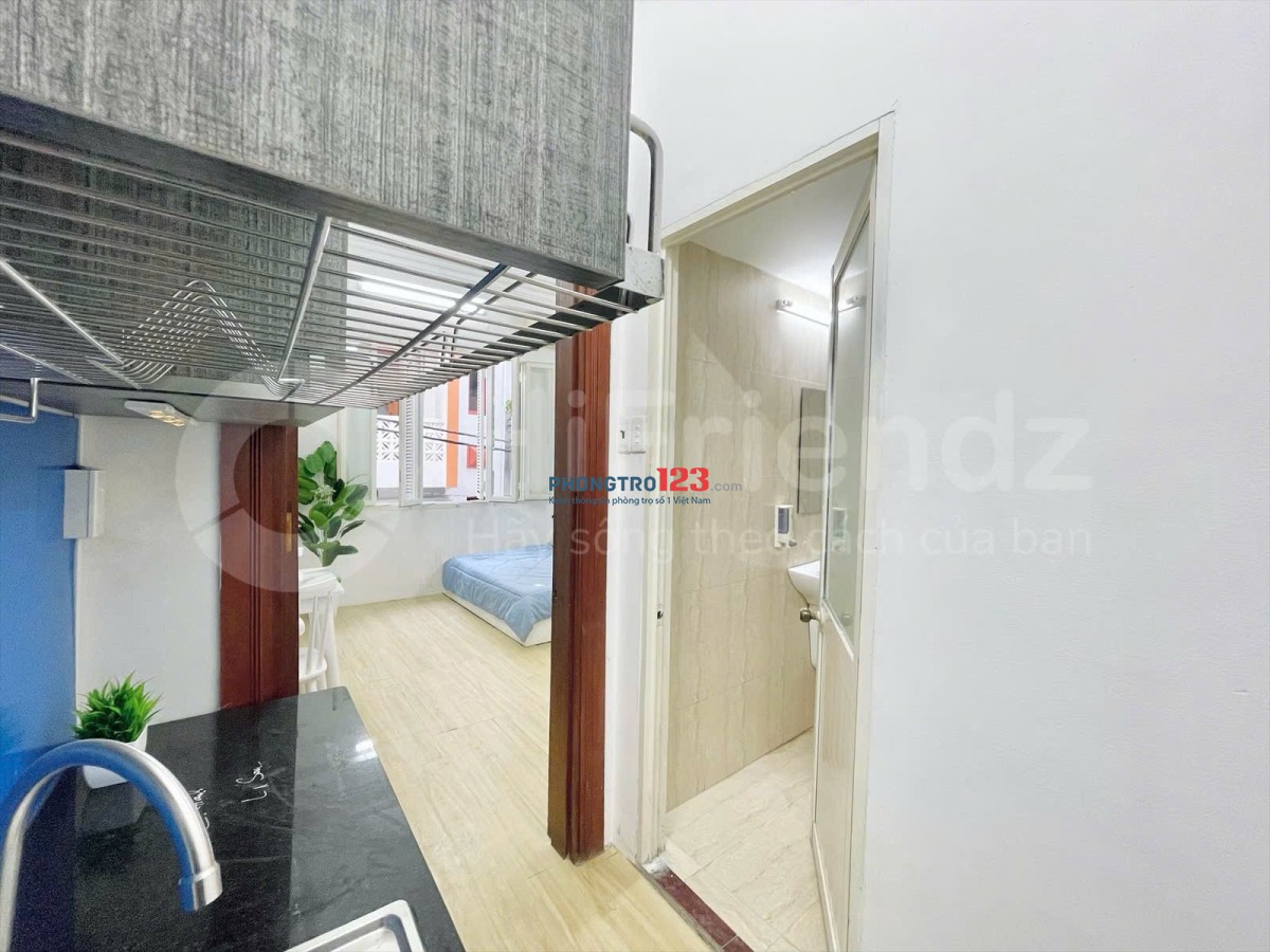 Căn hộ 1 phòng ngủ siêu thoáng, nhà mới ngay Hành Xanh giáp Q1- Đinh Bộ Lĩnh, Bình Thạnh